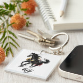 Chinese New Year 2026 Horse Art Sleutelhanger (Voorkant Rechts)