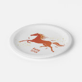 Chinese New Year 2026 Horse Ink New Year Party Papieren Bordje (Gekanteld)