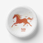 Chinese New Year 2026 Horse Ink New Year Party Papieren Kommen (Voorkant)