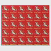 Chinese New Year 2026 Horse New Year Party Cadeaupapier (Vlak)