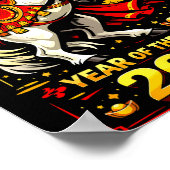 Chinese New Year 2026 Horse Year Lunar Zodiac  Poster (Hoek)