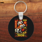 Chinese New Year 2026 Horse Year Lunar Zodiac  Sleutelhanger (Voorkant)