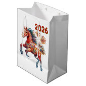 Chinese New Year 2026  Medium Cadeauzakje (Voorkant Gekanteld)