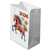 Chinese New Year 2026  Medium Cadeauzakje (Achterkant Gekanteld)
