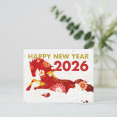 Chinese New Year 2026 Year Of Horse Briefkaart (Staand voorkant)
