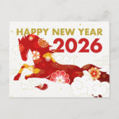 Chinese New Year 2026 Year Of Horse Briefkaart (Voorkant)