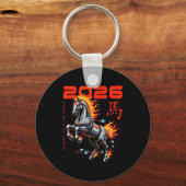 Chinese New Year 2026 Year Of The Fire Horse Cyber Sleutelhanger (Voorkant)
