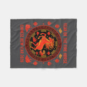 Chinese New Year 2026 Year Of The Fire Horse Fleece Deken (Voorkant (Horizontaal))