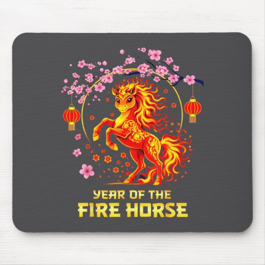 Chinese New Year 2026 Year Of The Fire Horse Muismat (Voorkant)