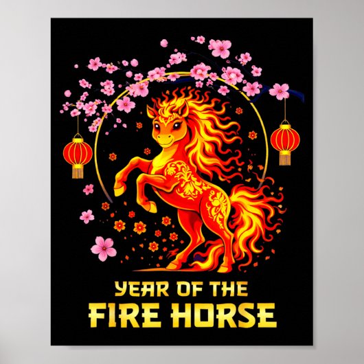 Chinese New Year 2026 Year Of The Fire Horse  Poster (Voorkant)