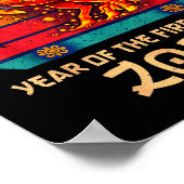 Chinese New Year 2026 Year Of The Fire Horse Vinta Poster (Hoek)