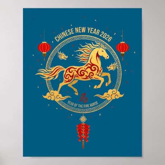 Chinese New Year 2026 Year Of The Horse 6 Poster (Voorkant)
