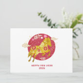 Chinese New Year 2026 Year Of The Horse Feestdagenkaart (Staand voorkant)