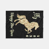 Chinese New Year 2026 Year Of The Horse  Fleece Deken (Voorkant (Horizontaal))