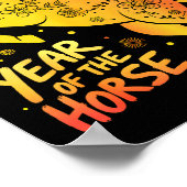 Chinese New Year 2026 Year Of The Horse Happy New  Poster (Hoek)