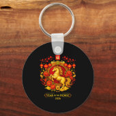 Chinese New Year 2026 Year Of The Horse Lunar New  Sleutelhanger (Voorkant)