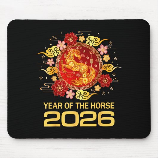 Chinese New Year 2026 Year Of The Horse  Muismat (Voorkant)