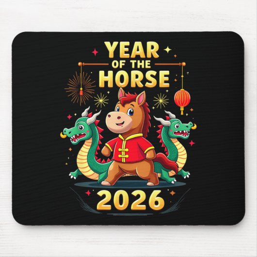 Chinese New Year 2026 Year Of The Horse  Muismat (Voorkant)