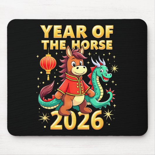 Chinese New Year 2026 Year Of The Horse  Muismat (Voorkant)