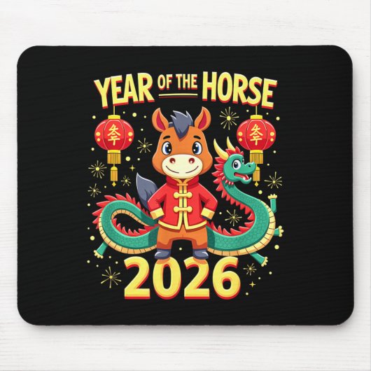 Chinese New Year 2026 Year Of The Horse  Muismat (Voorkant)