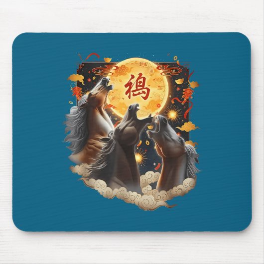 Chinese New Year 2026 Year Of The Horse  Muismat (Voorkant)
