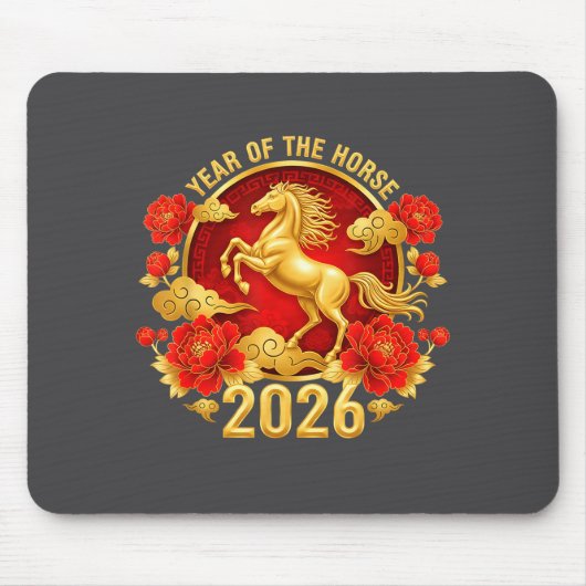 Chinese New Year 2026 Year Of The Horse  Muismat (Voorkant)