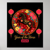 Chinese New Year 2026 Year Of-the Horse Poster (Voorkant)