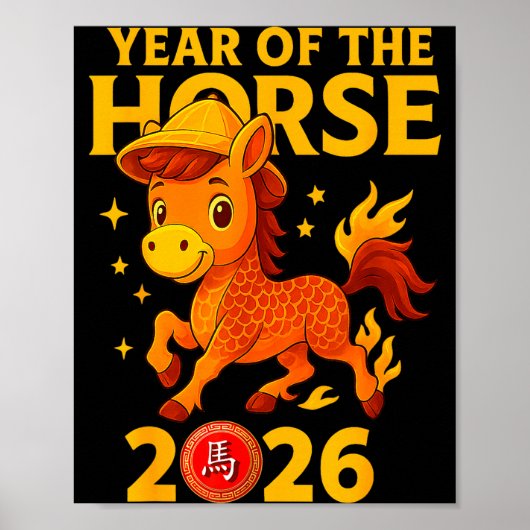 Chinese New Year 2026 Year Of The Horse  Poster (Voorkant)