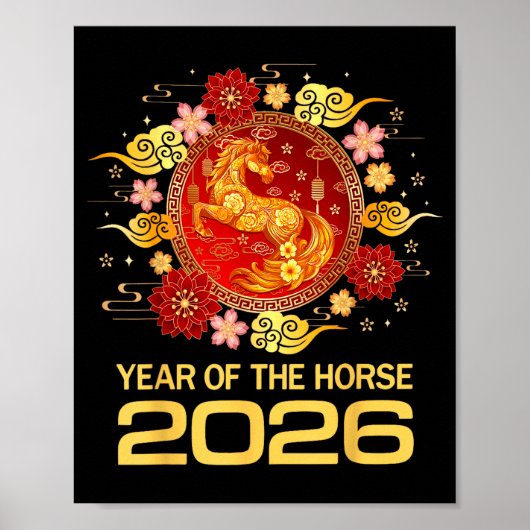 Chinese New Year 2026 Year Of The Horse  Poster (Voorkant)