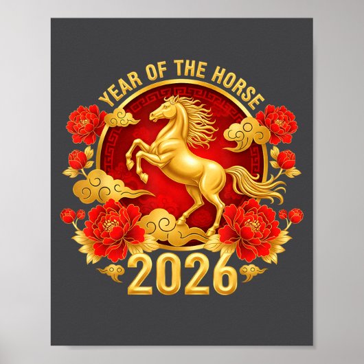 Chinese New Year 2026 Year Of The Horse  Poster (Voorkant)
