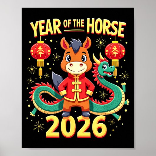 Chinese New Year 2026 Year Of The Horse  Poster (Voorkant)