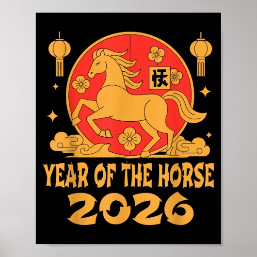 Chinese New Year 2026 Year Of The Horse  Poster (Voorkant)