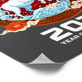 Chinese New Year 2026 Year Of The Ice Horse  Poster (Hoek)