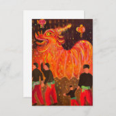 Chinese New Year-blanco kaart (Voorkant / Achterkant)