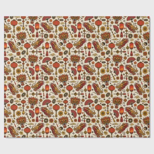 Chinese New Year  Cadeaupapier (Vlak)