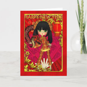 Chinese New Year Card Feestdagen Kaart