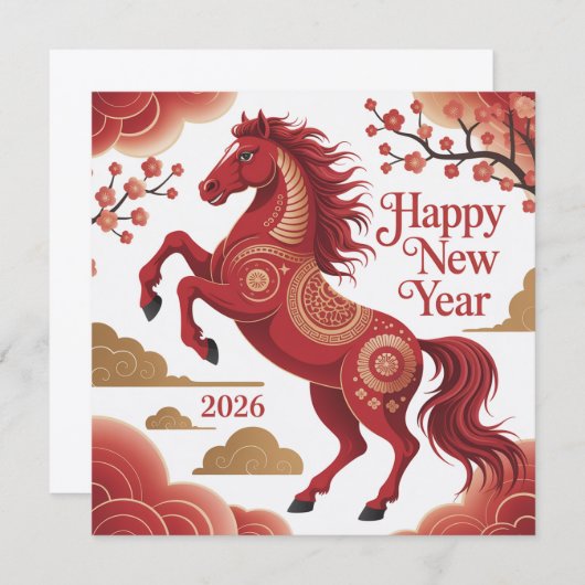 Chinese new year cards (Voorkant / Achterkant)