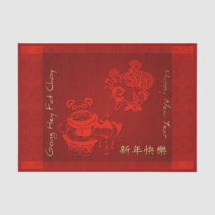 Chinese New Year Children Dragon Dance Tissue P Tissuepapier