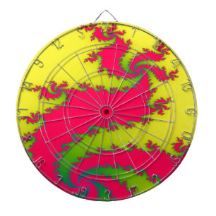 Chinese New Year Dragon Fractal Dart Board Dartbord