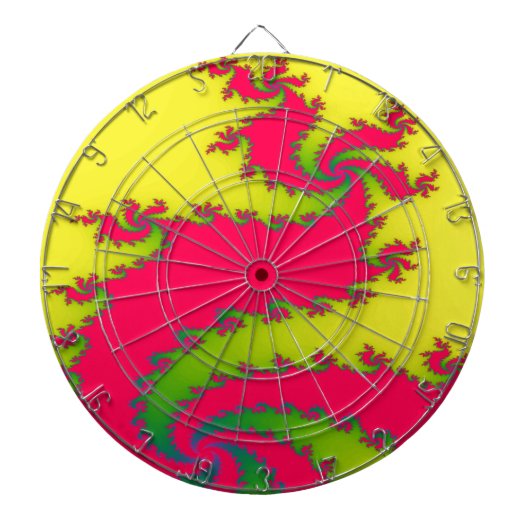Chinese New Year Dragon Fractal Dart Board Dartbord (Voorkant)