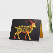 Chinese New Year Goat Ram or Sheep 2027 GC01 Kaart (Achterkant)