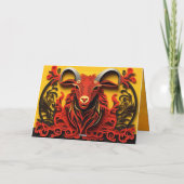 Chinese New Year Goat Ram or Sheep 2027 GC02 Kaart (Achterkant)