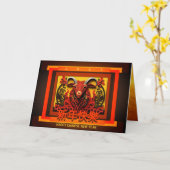 Chinese New Year Goat Ram or Sheep 2027 GC02 Kaart (Gele Bloem)