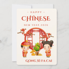 Chinese New Year Gong Xi Fa Cai 2026 Feestdagenkaart