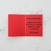 Chinese New Year Greetings Traditional Cat Kaart (Binnen)