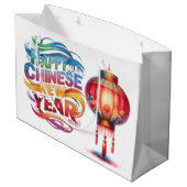 Chinese New Year  Groot Cadeauzakje (Achterkant Gekanteld)