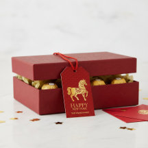 Chinese New Year Horse 2026 Red Gold 