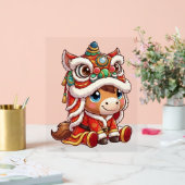 Chinese New Year Horse 2026 Zodiac Acryl Bord (Huwelijk)
