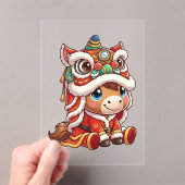 Chinese New Year Horse 2026 Zodiac Acryl Uitnodigingen (Insitu (Draagbaar))
