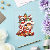 Chinese New Year Horse 2026 Zodiac Acryl Uitnodigingen (Insitu (Huwelijk))